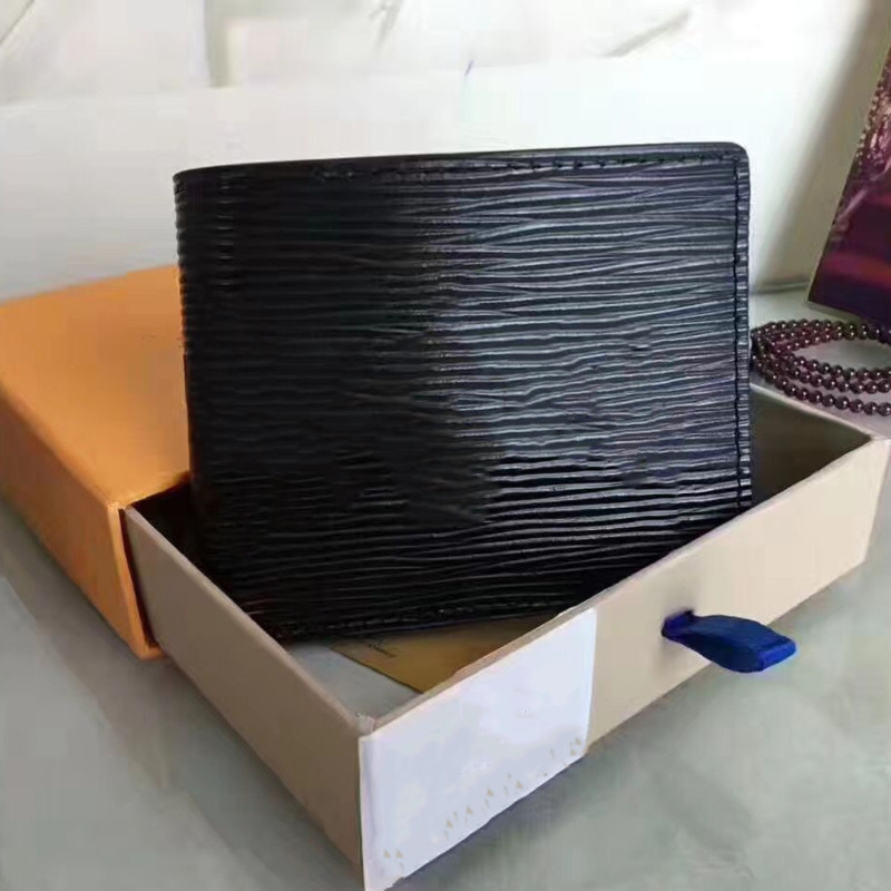 

2021 New designer Tote wallet High Quality Luxury Leather Men short Wallets for women Men Coin purse Clutch Bags with box, Red