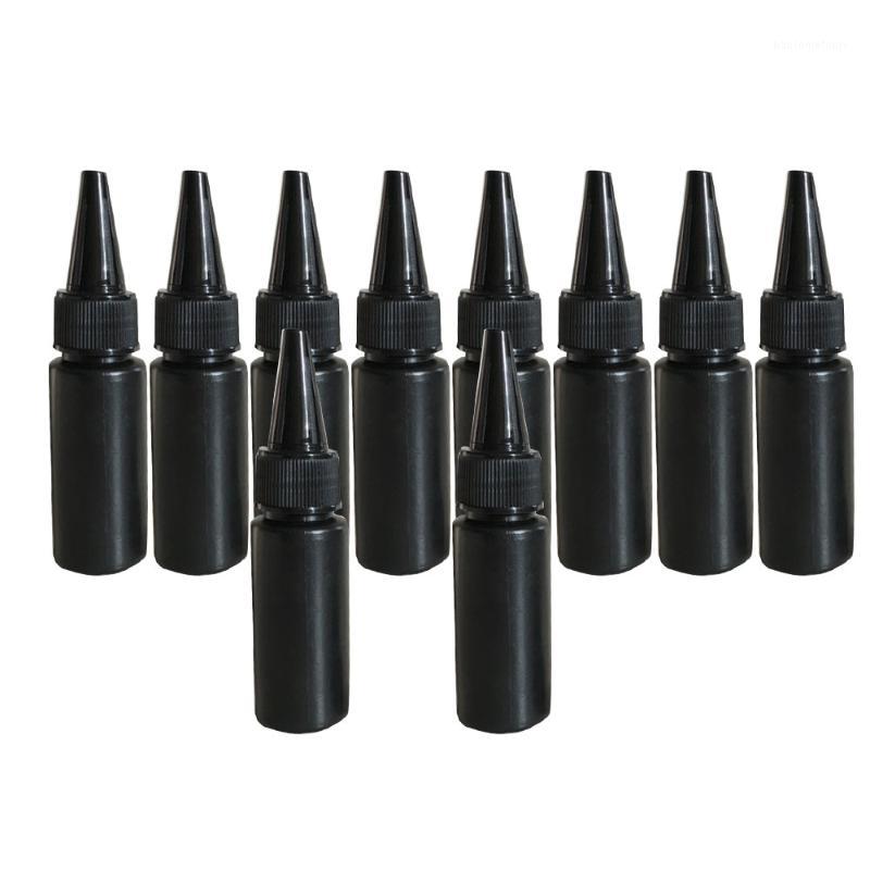

10 PCS/set Black PE Empty Small Glue Bottle Liquid Droppers Bottle Set Empty Dropper Paint Bottles1