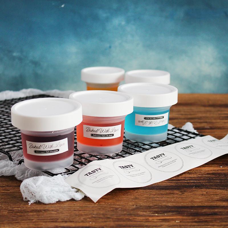 

10pcs Net Red Disposable Transparent Plastic Box Ice Cream Mousse Cake Packaging Boxes 120ml Small Pudding Jelly Cup With Lid