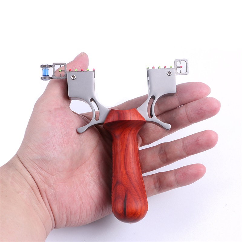 

sandalwood+304 stainless steel titanium alloy sight Powerful Catapult for Outdoor Shooting Game Best Gifts for Kids Boy