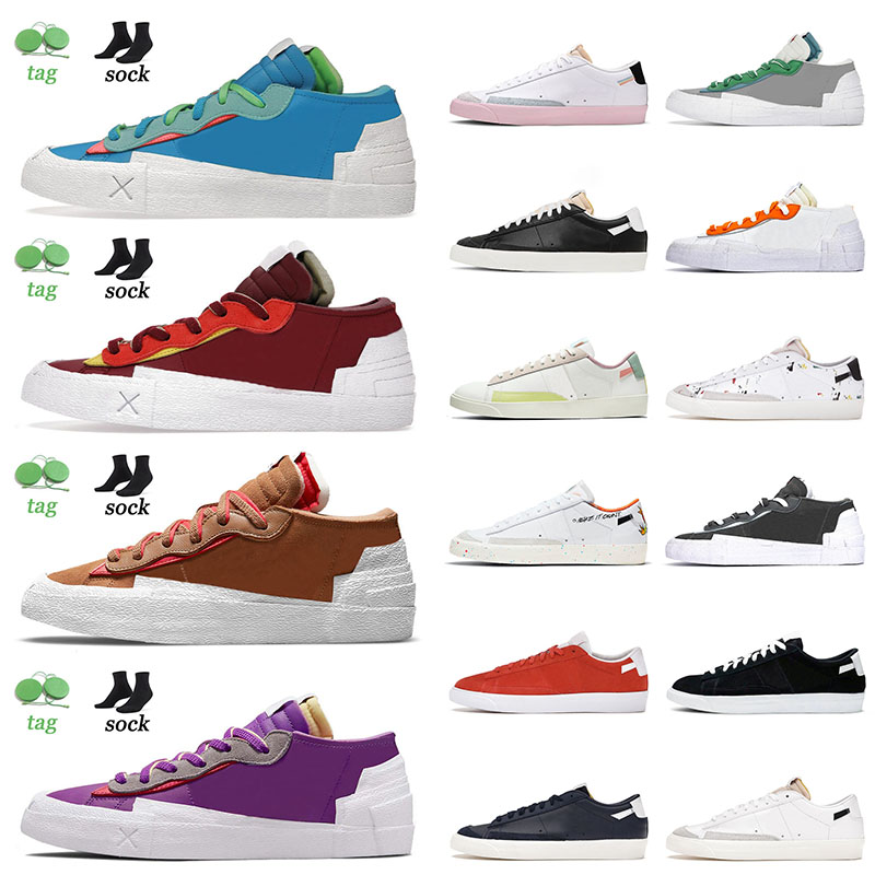 

Blazer 77 Low Platform Flat Casual Shoes Sneakers Mens Women Neptune Blue Red British Tan Iron Grey Designer Vintage Trainers Tennis 36-45, A51 paint splatter