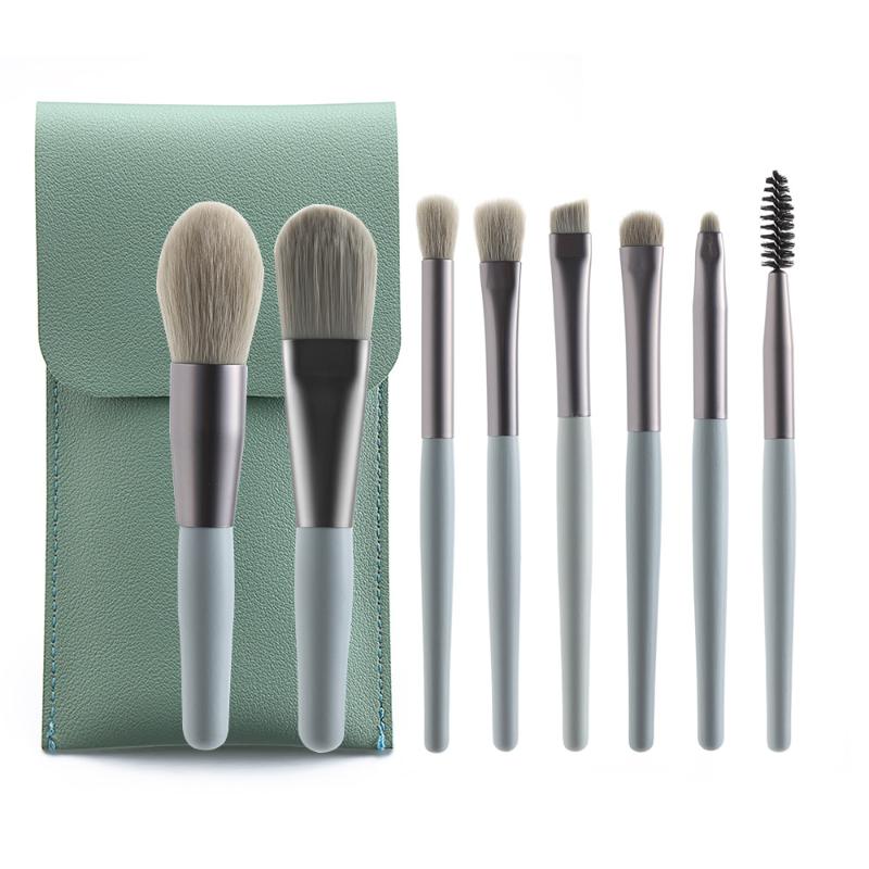 

8PCS/Set Professional Makeup Brushes with Storage Bag Eyeshadow Eyelash Foundation Face Powder Blusher Brush Lady Cosmetic Tools