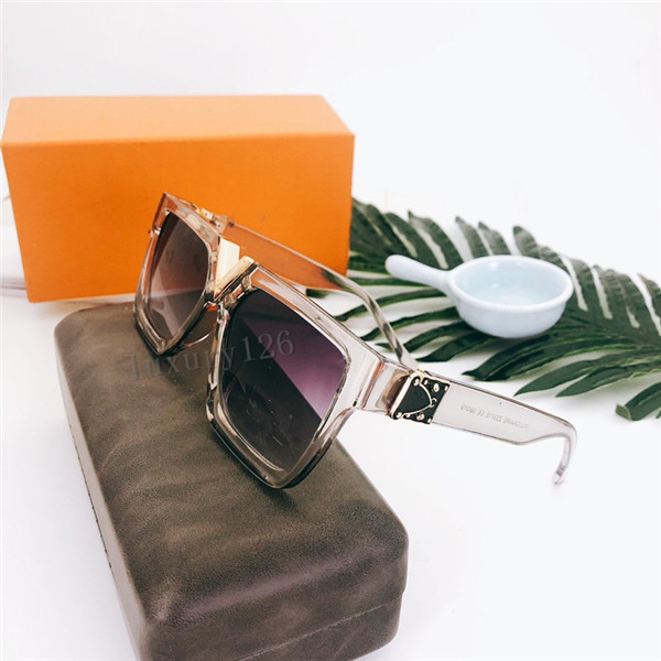 

2021 Classic fashion luxury top quality sunglasses for men and women Universal classic fashion square frame summer sunglasses In the box