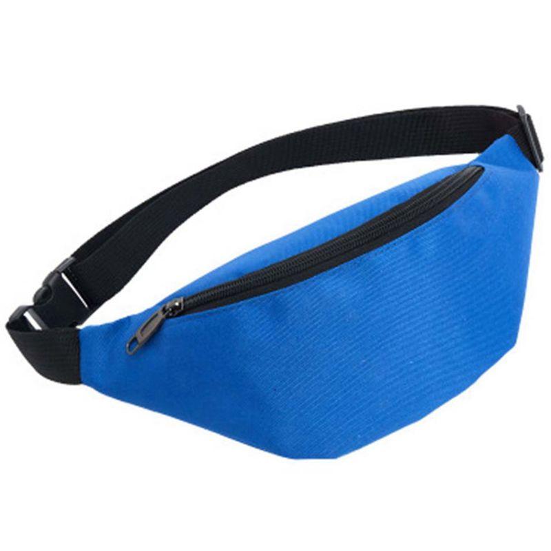 

2020 New Casual Sports Trend Riding Outdoor Running Multi-Function Mobile Phone Pockets Body Messenger Bag Chest Bag, Blue