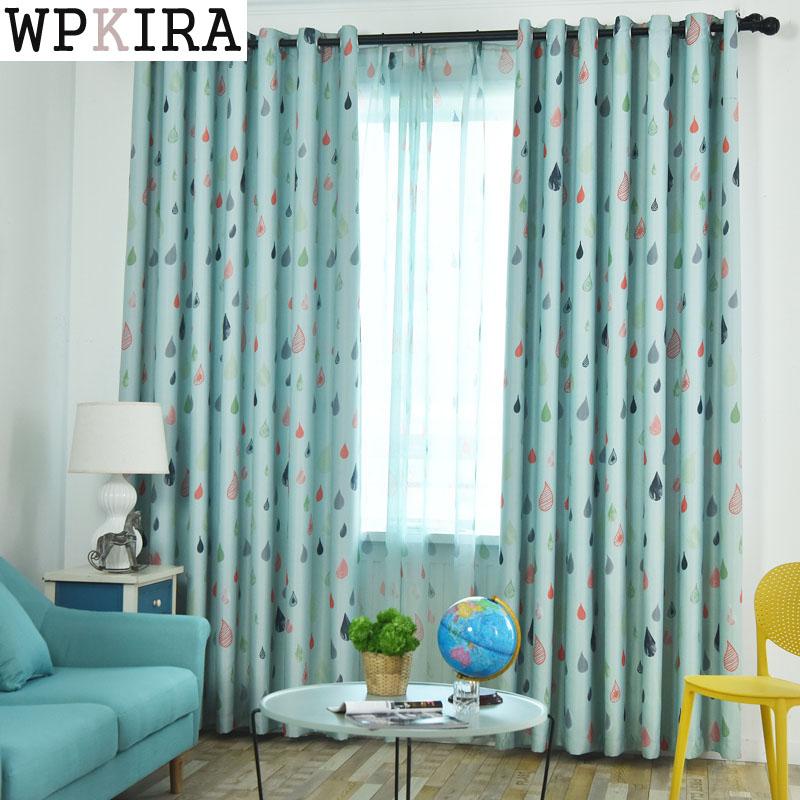 

Cartoon Sailing Bedroom Window Blackout Curtains and Tulle for Children Quality Boys Room Drapes 118&30, Blue tulle