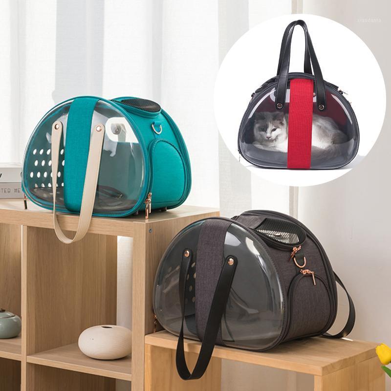 

Cat Bag Breathable Portable Pet Carrier Bag Outdoor Travel Handbag For Cat And Dog Transparent Space Pet Carrying Cage1