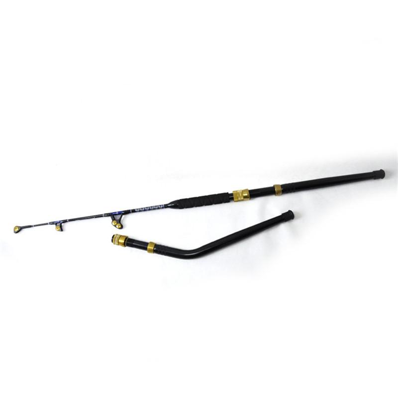 

Boat fishing rod fiberglass BlueSpear 80lbs with alu butrolling fishing rods