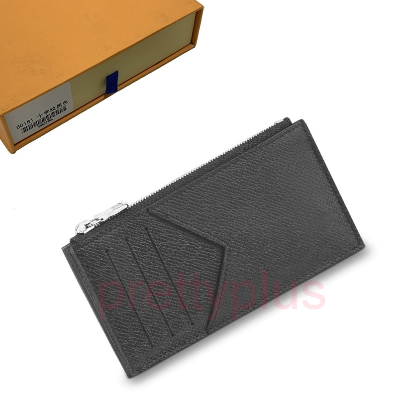 

Card Holder Wallet Mens Key Pouch Womens Card Holder Handbags Leather zippy Holders Snake Purses Small Wallets Coin Purse Handbag 69-54, With orange box