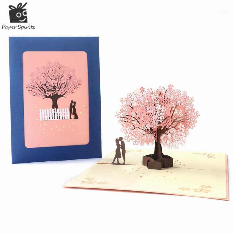 

3D Up Happy Birthday Cards Invitation Thank You Gift Card With Envelopes Wedding Invite Cards Laser Cut Blank Greeting1