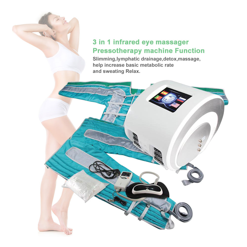 Pressotherapy Machine/Lymph Drainage Slimming Full Body Massager Infrared With Eye Massage/24 Airbags Pressotherapy Equipment-image-752271850