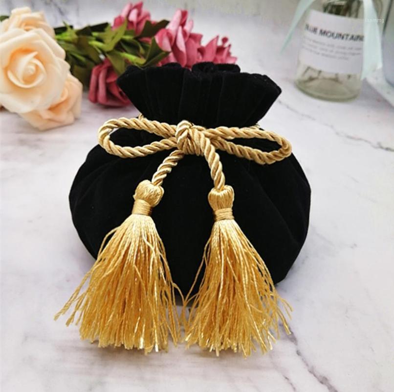 

New Velvet Pouches Jewelry Packaging Coloful Velvet Pouches Flannel Custom Personalized Logo Drawstring Gift Bags1