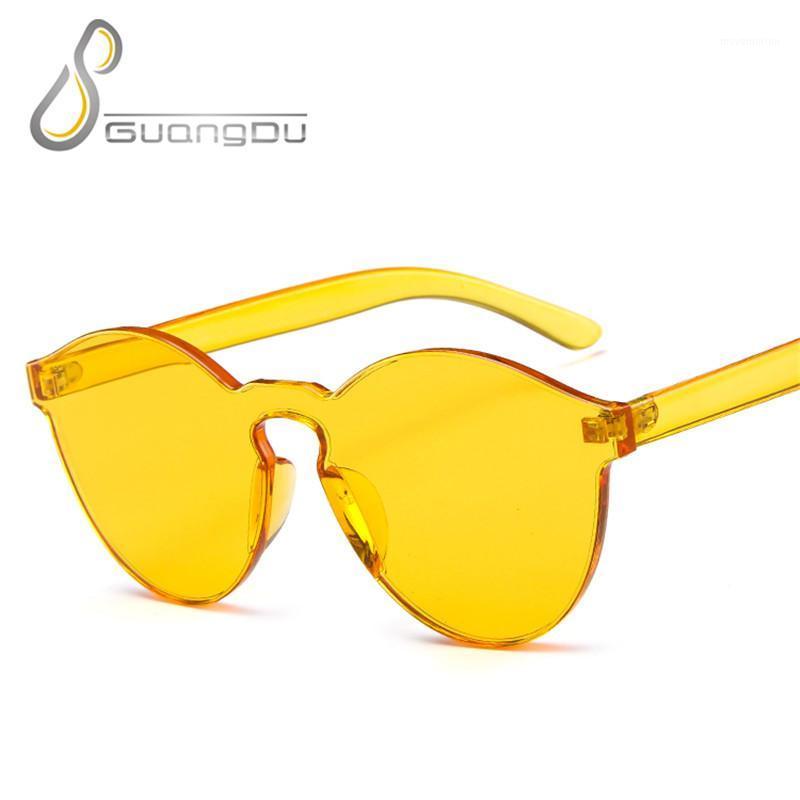 

rimless heart sunglasses women 2020 trending products purple orange green blue frameless sun glasses feminino1