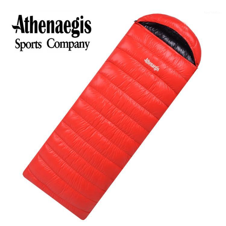 

Athenaegis comfortable white duck down 2000g/2200g/2500g filling can be spliced envelope adult waterproof sleeping bag1
