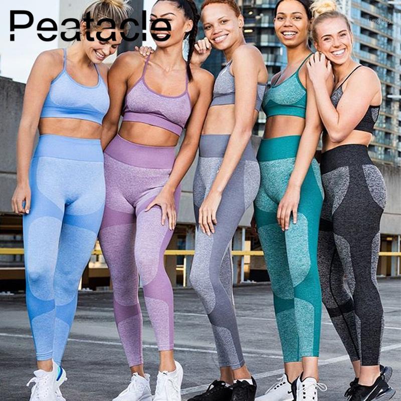 

Peatacle Sport Suit Women Leggings Set 2 Piece Workout Clothes Exercise Gym Yoga Fitness Wear Women Bra Quick Dry Sexy1, Green