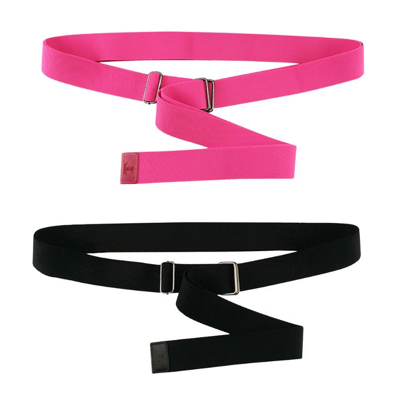 

Portable Yoga Adjustable Seat Belt Elastic Strap Back Posture Support For Men Women Gym Workout Practice Cross Legged Band, Black