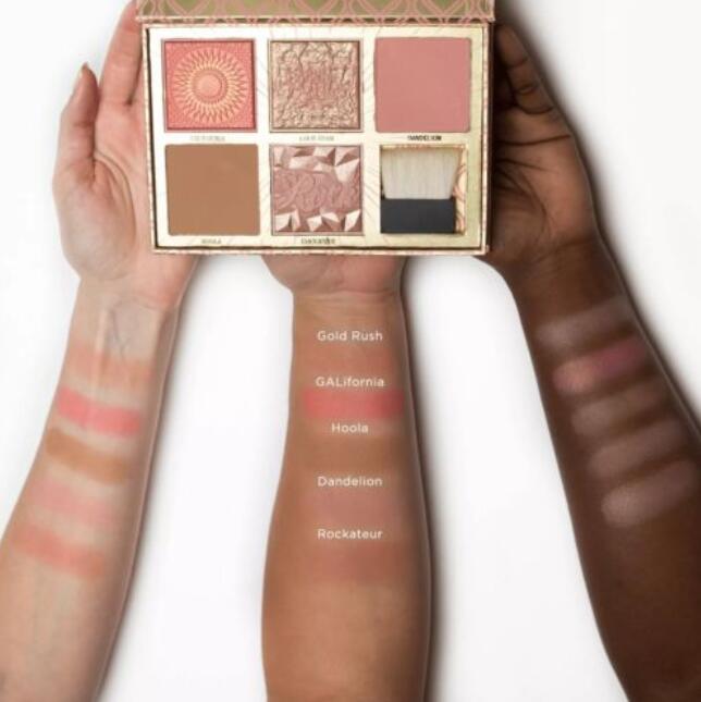 

2019 LADY LOVE HOT 5 Blush Bar Cheek Palette Blush and Bronzer Kit Palette With Brush Makeup Eyeshadow Limited Edition, 2017