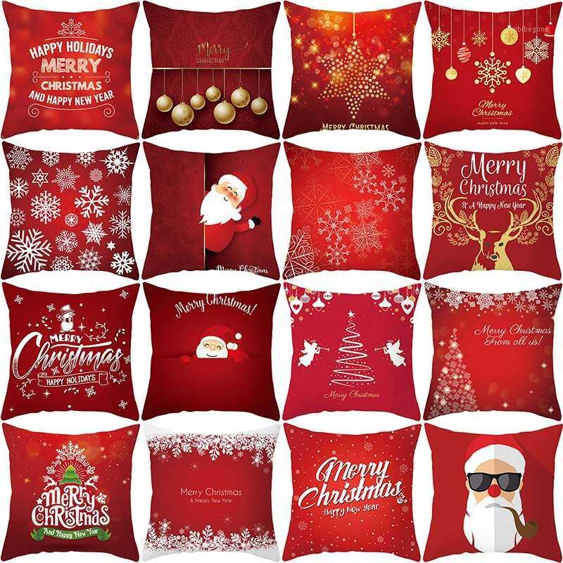 

Merry Christmas Pillow Case Santa Claus Christmas Decorations for Home Navidad 2020 Ornaments Gift Happy New Year 20211