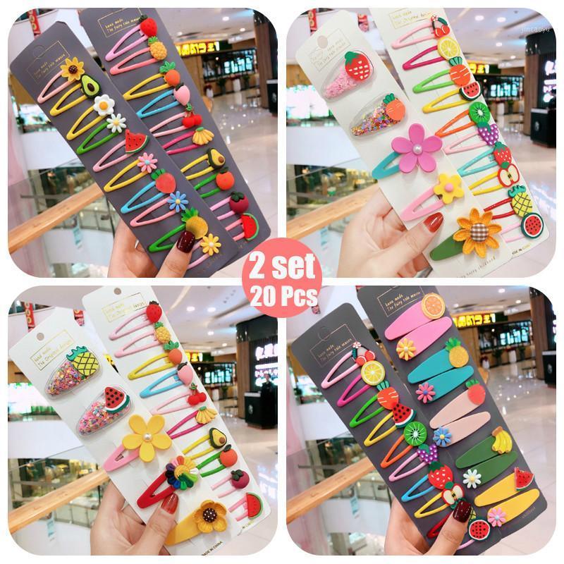 

2020 Ins 1Set Girl Fruit Sequin Princess Shiny Colorful Baby Children Hair Clips Sweet Headwear Kids Hairpins Hair Accessories1, 15