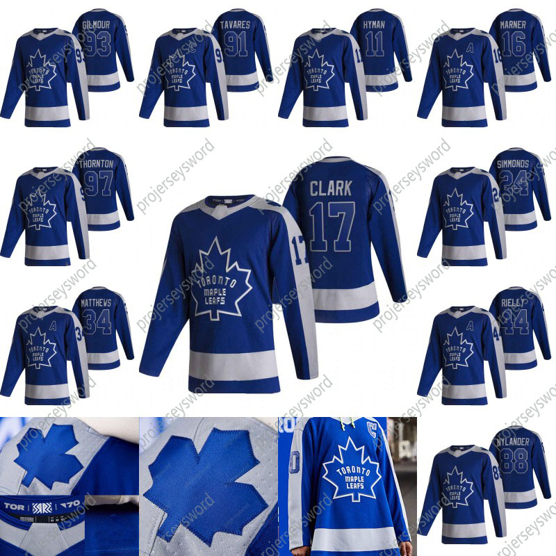 

Toronto Maple Leafs Wendel Clark 2020-21 Reverse Retro Hockey Jersey Zach Hyman Mitchell Marner Auston Matthews William Nylander Jake Muzzin, Mens blue s-xxxl