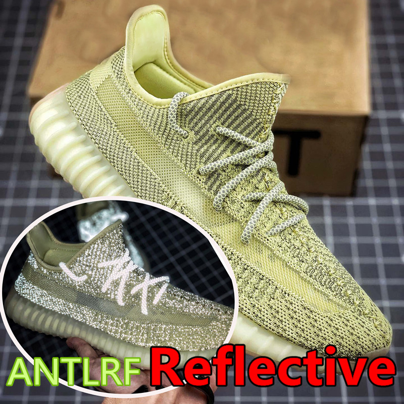 

2021 High quality Kanye West v2 Abez Cinder Tail Light Running Shoes Earth Desert Sage Zyon 3M Static Reflective Israfil Men Sport Shoes, White;red
