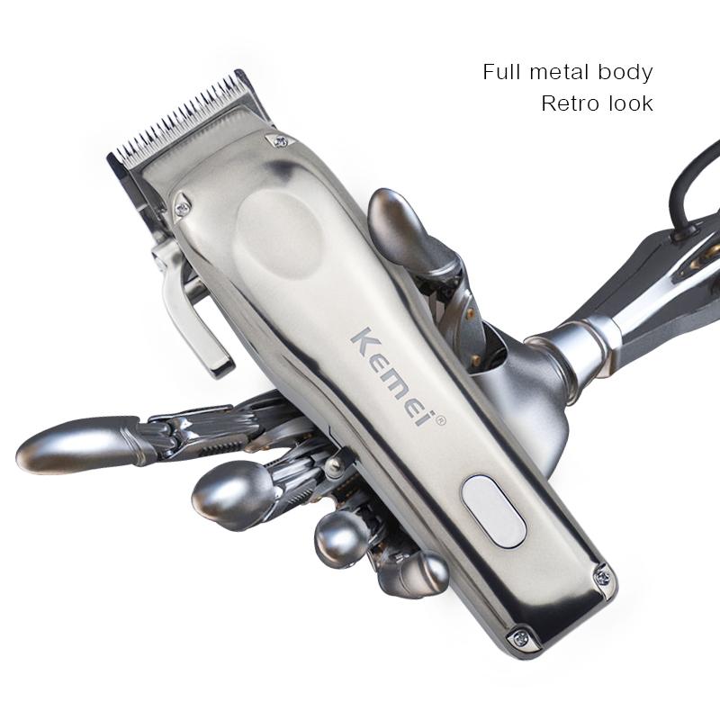 

Kemei Professional Hair Clipper Electric Barber Hair Trimmer All-metal Beard Electric Cutter Machine Cordless Corded