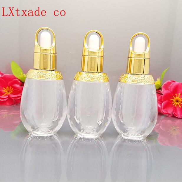 

Free Shipping 10ml Empty Frosted Tattoo pigments Pack Bottle New Style Golden Top Grade Perfume Parfume Essential Oil Bottles