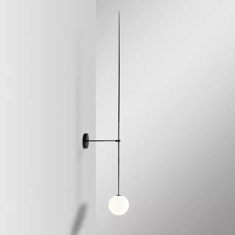 

Minimalist Geometry Line Bedroom Bedside Wall Lamp Designer Originality Personality Background Wall Aisle Decoration Lamp
