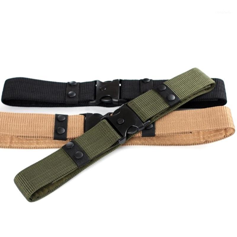 

Multi-functional Outdoor Survival Nylon Belt Waist Strap Quick Release Buckle Belt (Black)1