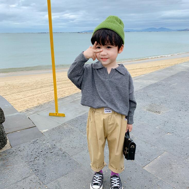 

2021 New Arrival Girls Boys Knitted Sweaters Spring Full Sleeve Fashion Kids Pullover Sweater 1-6 Years QI7651, Beige