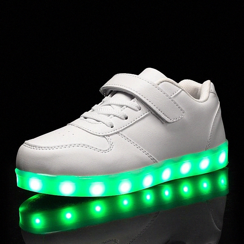 

luminous Sneakers Shoes Led Light Children Kids lighting shoes USB Charging Girls Boys Light Up Glowing Shoe Size 25-45 7Colour #JA8V