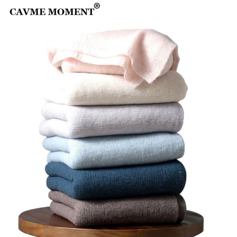 

CAVME Knitted Wool Scarf Unisex Basic Scarf Long for Men Solid Color Shawls Wraps Largue Size 200*90cm