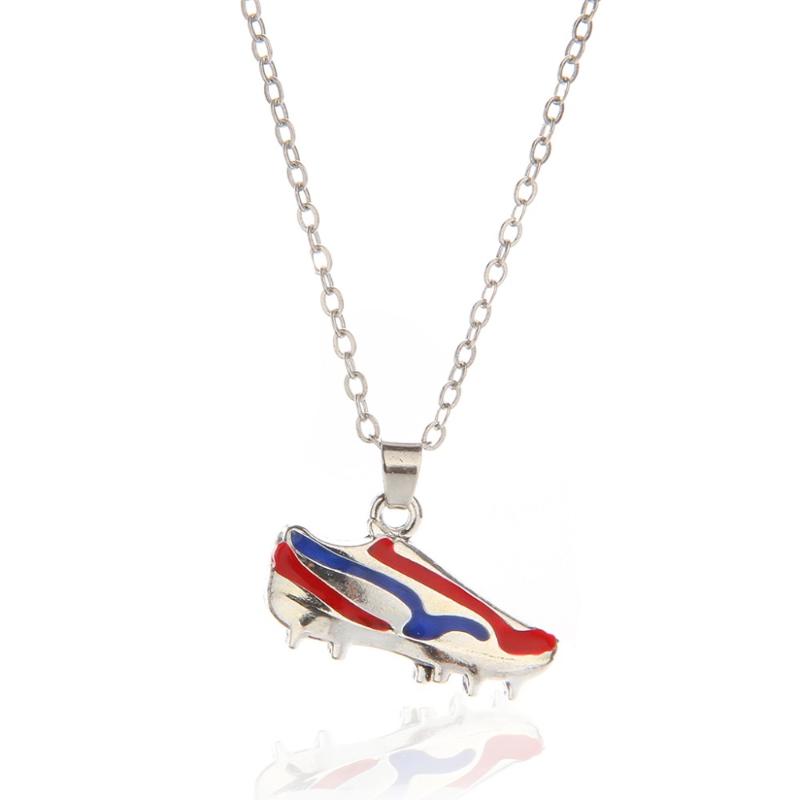 

Fashion Alloy Ladies Necklace Pendant Sports Wind Red Sports Shoes Necklace Children Gift Pendant Female Gifts NE0080