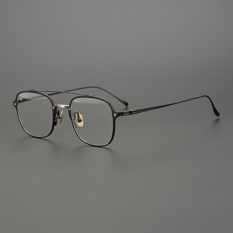 

Pure Titanium Square Glasses Frame Men Vintage Prescription Myopia Optical Eyeglasses Frame Women Pilot Eyewear