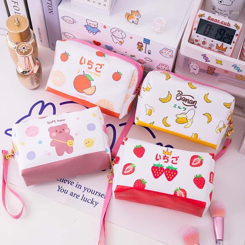 

Cute Fruit & Animals Make Up Bags Women Travel Cosmetic Bag Makeup Case Zipper Handbag Organizer Storage Pouch Toiletry Wash Bag1