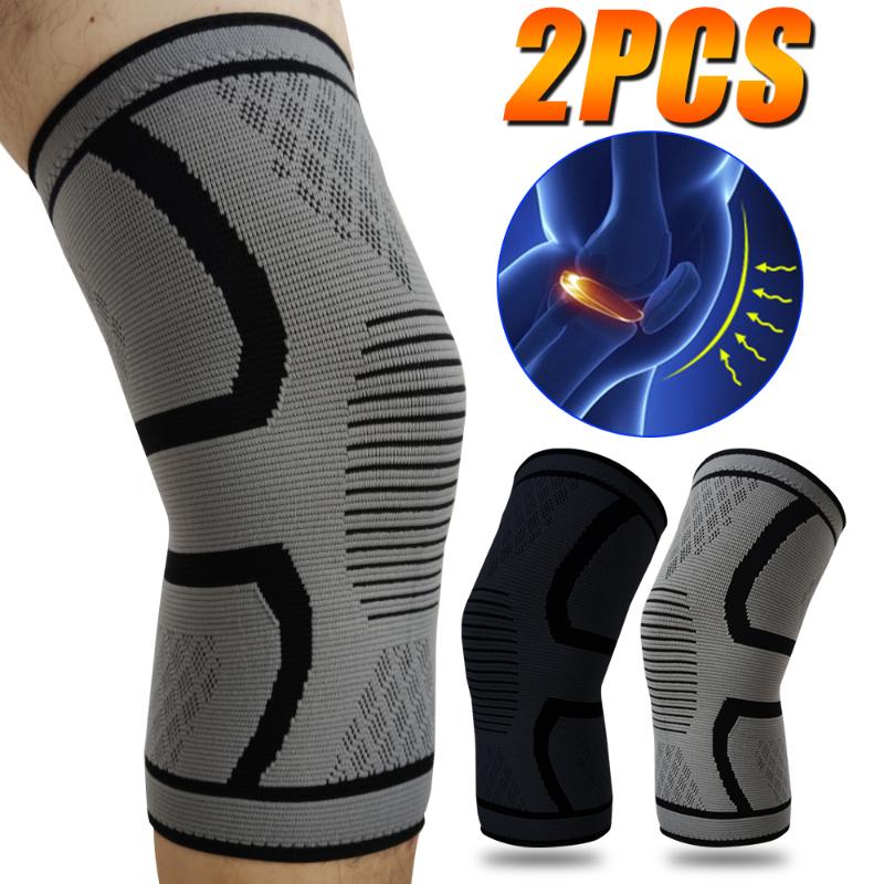 

Knee Pad Fitness Running Cycling Knee Support Braces Elastic Sport Compression Pad Sleeve Joint for Basketball Volleyball, 1pc random color
