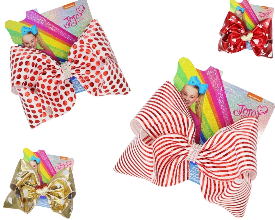 

NEW 7inch Valentine's Day Bowknot Hairpin Large Heart Hair Bows For Girls Valentine Gift Hair Accessories, E1