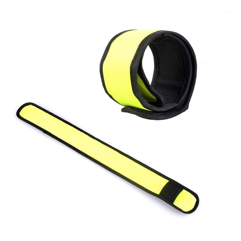 

Reflective Bands Elasticated Armband Wristband Ankle Leg Straps Night Running Safety Reflector Tape Strap Bicycle Armband Light1, Yellow