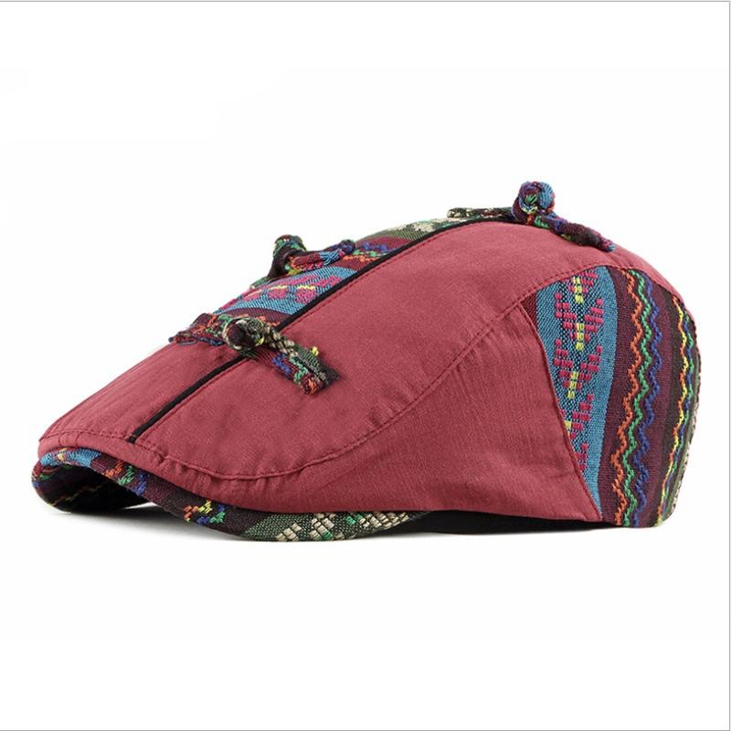 

WZCX Multicolor Thread Embroidery Spring Autumn Beret Fashion New Korean Version Adjustable Peaked Cap Women Hat, 07
