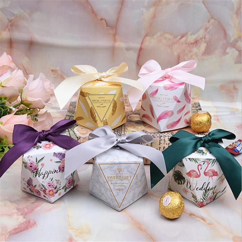 

Wedding Favor Boxes Multi Color Sweet Gift Candy Boxes for Wedding Baby Shower Birthday Guests Favors Event Party Supplies