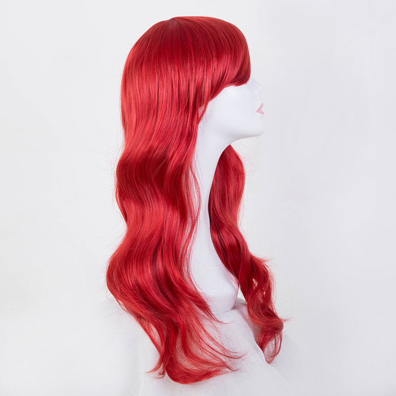 Costume Accessories Carnival Wig Fei-Show Synthetic Heat Resistant Long Wavy Red Hair Costume Cartoon Cosplay Halloween Party Salon Hairpiec-image-751017279