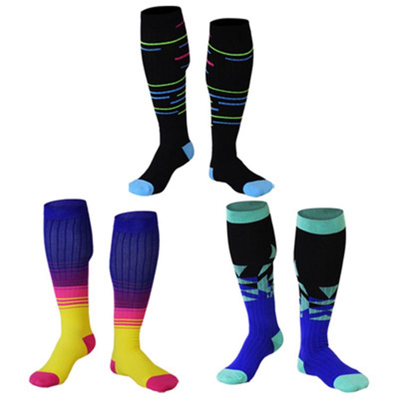 

12Pairs Men Women Compression Socks Varicose Veins Sports Socks For Outdoor Cycling Football Marathon 168N Size 37-46, Each color 4pairs