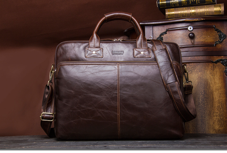 louis philippe leather laptop bolsa