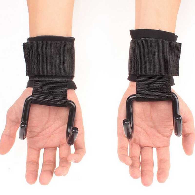 

2021 High Performance Indoor Gym Fitness Exercise Weightlifting Wrist Strap Pull Up Strength Training Gloves, Black