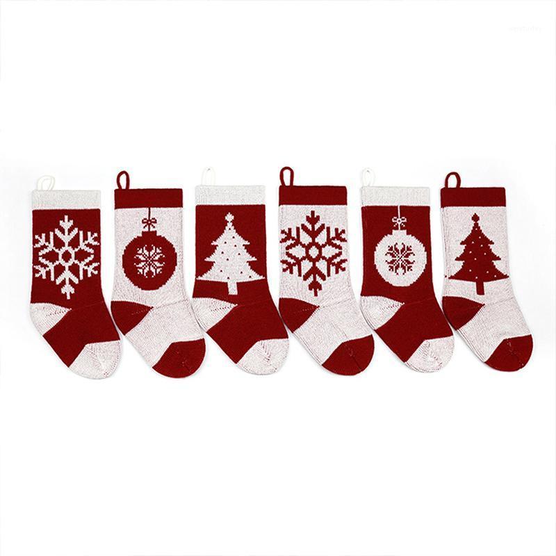

1pc Christmas Stocking Socks Hanging Pendant Fireplace Xmas Tree Decoration Gift Bags1