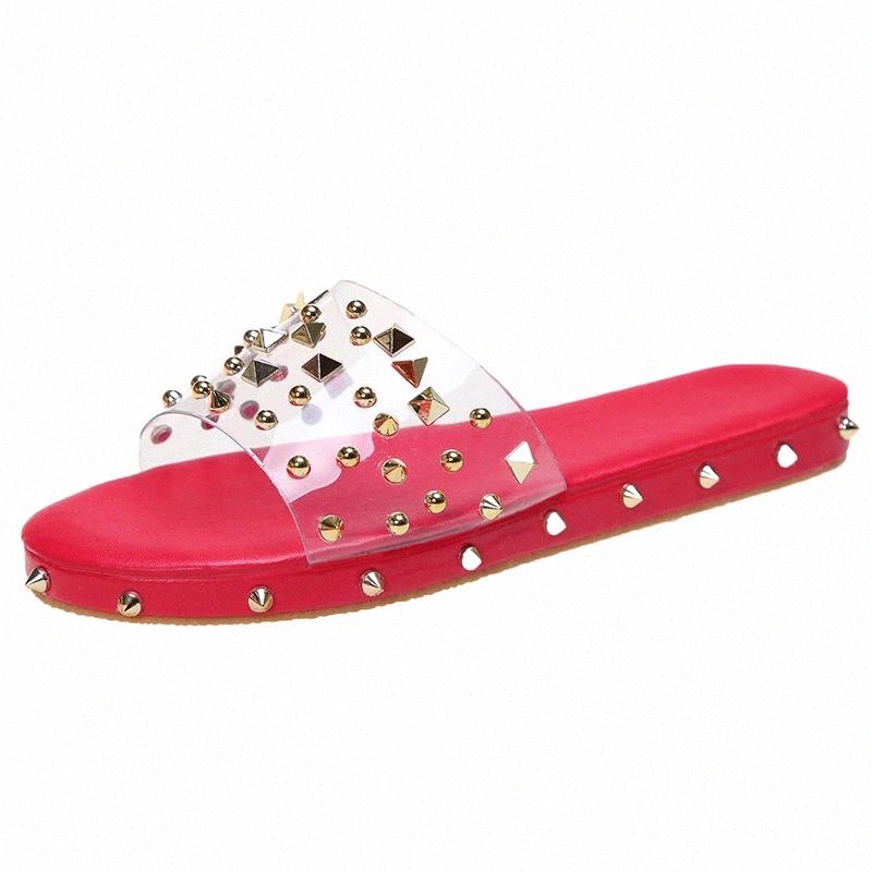

Crystal Clear Transparent Slippers Female Shoes Heels Comfortable New Summer Women Shoes Woman Fashion Cool Mules Slides Flat 43 #UD9y