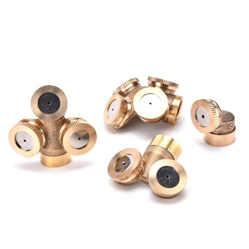 

High Quality 1/2/3/4 Nozzles Agricultural Brass Misting Spray Nozzle Garden Sprinkler Irrigation System 2020 New Style, 1 nozzle