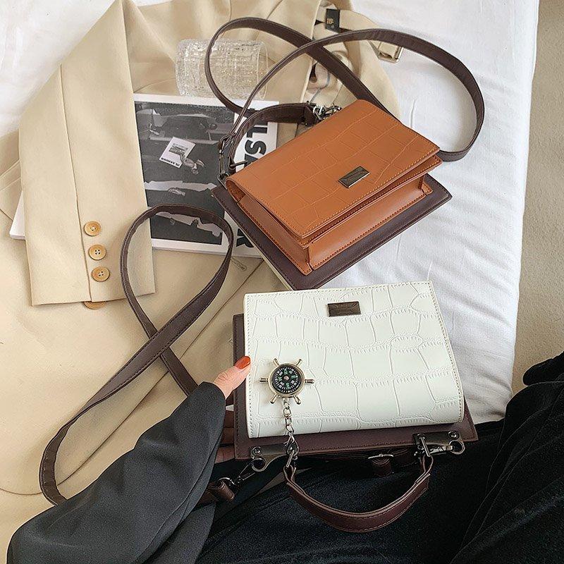 

2021 Fashion Luxury Women Shoulder Underarm Bag Lady Casual Leather Messenger Handbag Female Beige Crossbody Knitting Purse Bags