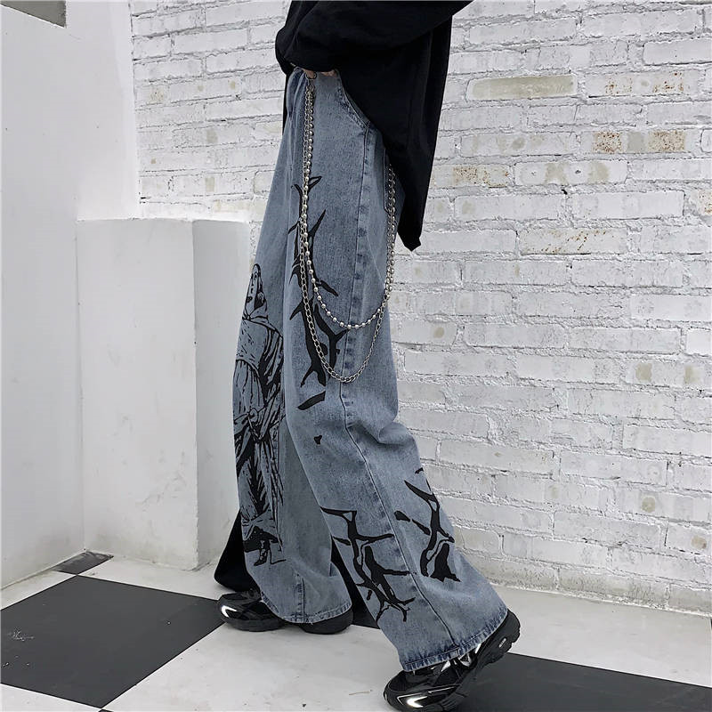 

2021 Cool Japanese Autumn Marks Fashionable Cargo Unisex Hip Hop Waist High Overalls Loose Women' Casual Pants Tn3p, Only pants