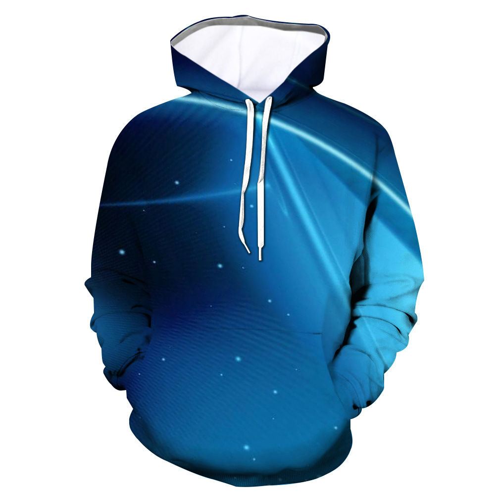 

2021 Foreign Trade Casual Blue Light Printed 3d Nightgown Velo Autumn Fashion Hoodie Street Sports Ww87, Red