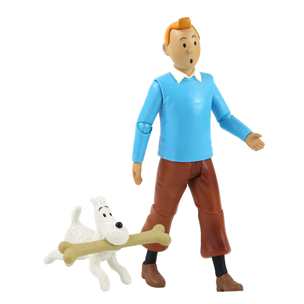 tintin and snowy figurines